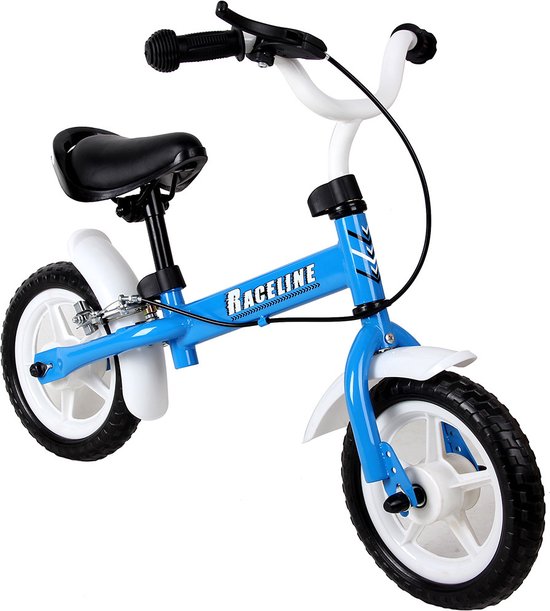 Spielwerk Loopfiets - Verstelbaar Stuur en Zadel Robuust vanaf 3 jaar - Blauw