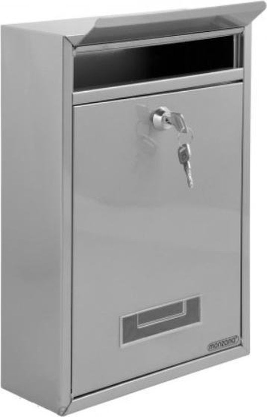 Deuba Brievenbus zilver 32x22x9cm
