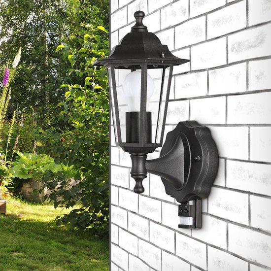 Monzana Wandlamp - met Bewegingssensor - Weerbestendig - Antraciet