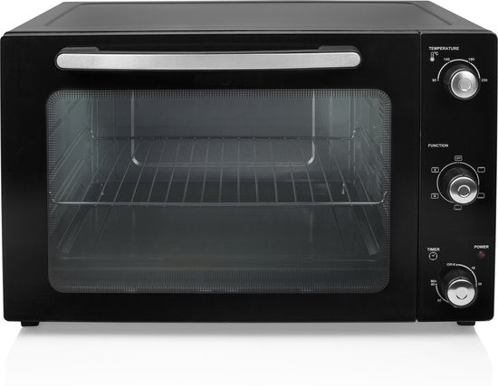 Princess 112759 - Vrijstaande Heteluchtoven - 5 Standen - 55 liter - 2000 W - Zwart