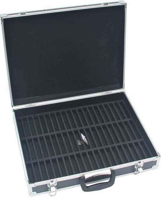Opbergkoffer audio tape cassette bandjes voor 60 stuks