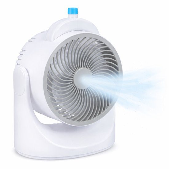 Mini Tafelventilator met Koelelement - Verstelbare Mini Ventilator met 3 Standen - USB Ventilator met LED Licht - 240 ML Koelelement - voor Tafel Bureau Slaapkamer