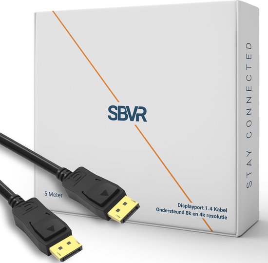 DisplayPort Kabel 1.4 - male to male - 8K 60Hz - 4K 144Hz - DP kabel - 5 meter