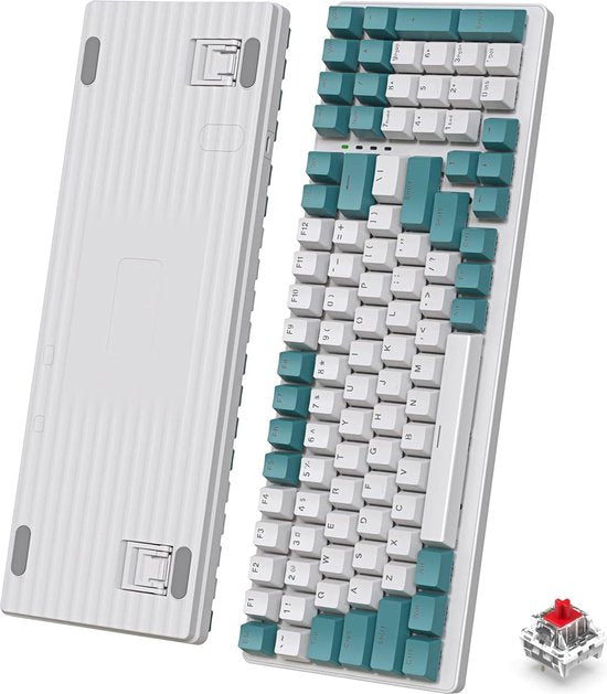 Fuegobird K3 Mechanisch Gaming Toetsenbord - 100keys - Rood Switch - QWERTY - Mechanical RGB Backlight Keyboard - WaterGreen