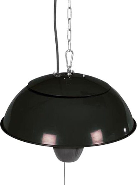 Perel Terrasverwarmer - 1500 W - halogeen plafondmontage - trekschakelaar - warmteniveau - zwart