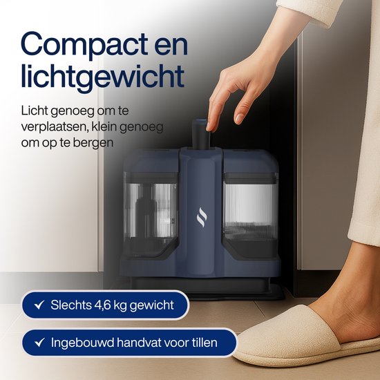 Samako Tapijtreiniger V2 – Draagbare Vlekkenreiniger – Bankreiniger – Meubelreiniger – Zetelreiniger – Matrasreiniger – Stoomreiniger – Reinigingsmachine