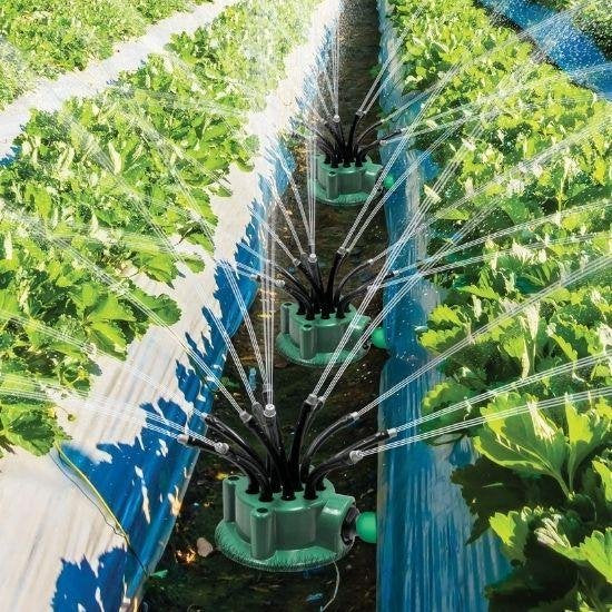 Orange Donkey Flexipoint Tuinsproeier Set – 2-Pack met 24 Flexibele Sproeikoppen – Efficiënte Irrigatie voor Tuin en Gras - Sprinkler Systeem