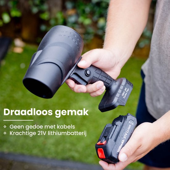Nexxt Turbo Jet Blower Luchtblazer – Draadloze Turbo Fan – Air Duster – Luchtpistool Compatibel met andere Accu – 35.000 RPM – 550 G Luchtdruk – 2000W