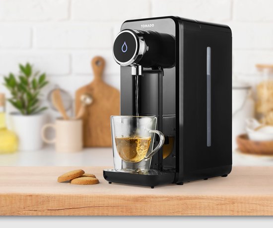 Tomado TWD2501B Heetwaterdispenser - 2.5L - kunststof - BPA vrij - 2600W - 14x24.20x30.20 cm - Zwart