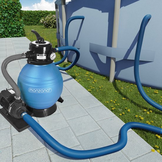 Monzana Zwembad Filter Slang - 14m Ø 38mm - Flexibel - Blauw