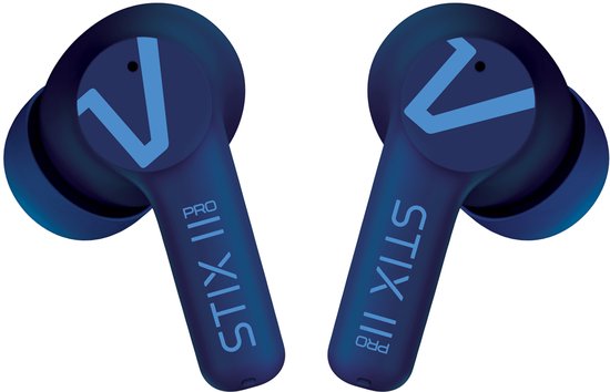 Veho STIX II Pro True Wireless Hoofdtelefoons Draadloos In-ear Gesprekken/Muziek/Sport/Elke dag Bluetooth Blauw