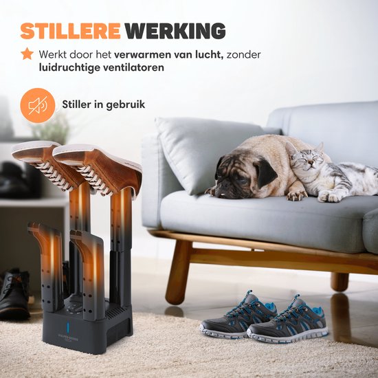 Vulpes Goods® Tech - Schoenendroger & Schoenverfrisser met Timer - 4-in-1 - Handschoenendroger - Droogapparaat - Droogfunctie - Incl. 10x Geurvreters - PRO MAX