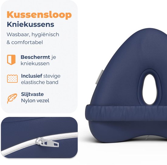 Best Life Kussensloop Kniekussen - Verkoelend - Beddengoed - Navy