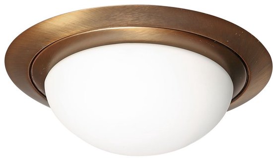 Plafonnier Steinhauer Ikaro 1365BR Brons Ø24cm - 4 stappen dimbaar, geschikt voor binnen, van hoogwaardige metaal en glas