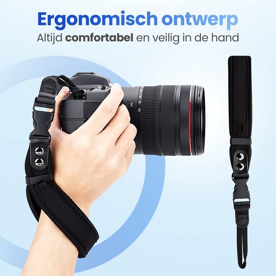 Garpex® Camera Hand Strap - Comfortabel Ontwerp - Verstelbare Polsband