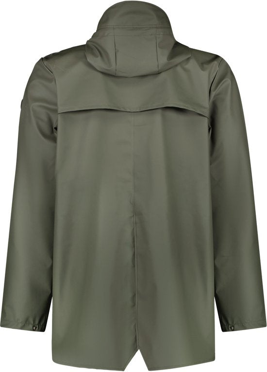 Cars Jeans - Jas Ossy - Heren - Army Polyester - Met Capuchon & Ritszakken - Maat M - Casual Winterjas - Stoer & Comfortabel