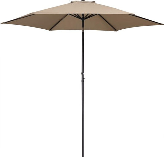 Kingsleeve Parasol Ø300cm - UV-bescherming 50+/ Slinger - Taupe