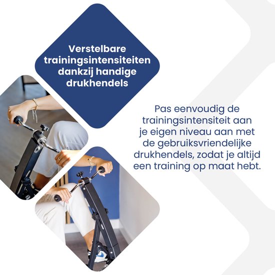 Nexxt Dual Bike Stoelfiets voor Armen en Benen - Hometrainer voor Training en Rehabilitatie – Bewegingstrainer met instelbare Trainingsintensiteit