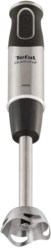 Tefal Quickchef HB6598 - Staafmixer - Inclusief Mengbeker en Hakmolen - Krachtige Prestaties - Zilver/Zwart - 1000W