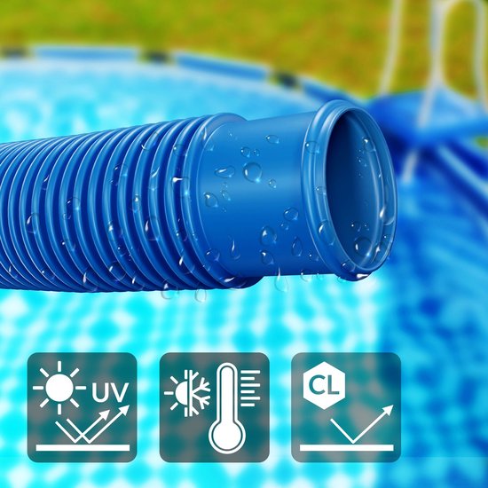 Monzana Zwembad Filter Slang - 6m Ø 38mm - Flexibel - Blauw