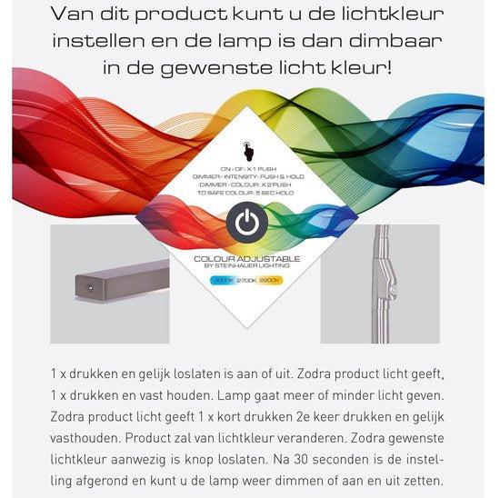 Steinhauer Litho LED - Wandlamp Modern - Zwart - H:9.4cm - Universeel - Voor Binnen - Metaal - Wandlampen - Slaapkamer - Woonkamer