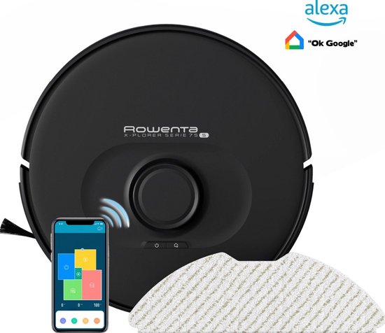 Rowenta X-Plorer RR85E1WH - robotstofzuiger - Zwart