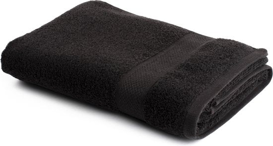 DoubleDry Handdoeken 70 x 140 cm – set van 3 – Hotelkwaliteit 500 g/m2 – Zacht & Absorberend - OEKO-TEX Made in Green & BSCI Gecertificeerd - raven zwart