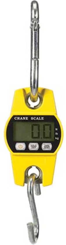 Perel Kraanweegschaal, digitaal, 300 g tot 300 kg, automatische uitschakeling, data-hold- functie, tarrafunctie, lcd-scherm