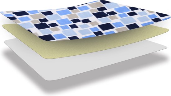 DETEX Picknickkleed 200x200cm XXL Waterdicht Geïsoleerd Opvouwbaar Blauwe ruiten