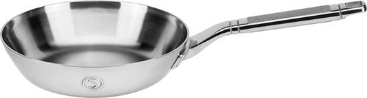 Saveur Selects Koekenpan Ø20 cm – PFAS-vrij – Teflonvrij – Tri-ply RVS – Geschikt voor Inductie en Alle Warmtebronnen – Ovenbestendig tot 260°C – Vaatwasserbestendig – Voyage Serie