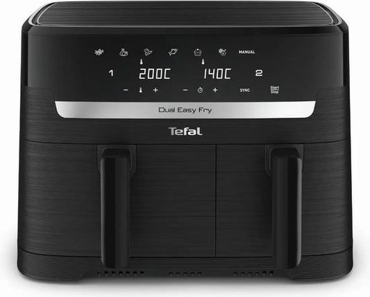 Tefal EY901N10 Dual Easy Fry Essential - Airfryer - 2700W - 8,3L - Zwart
