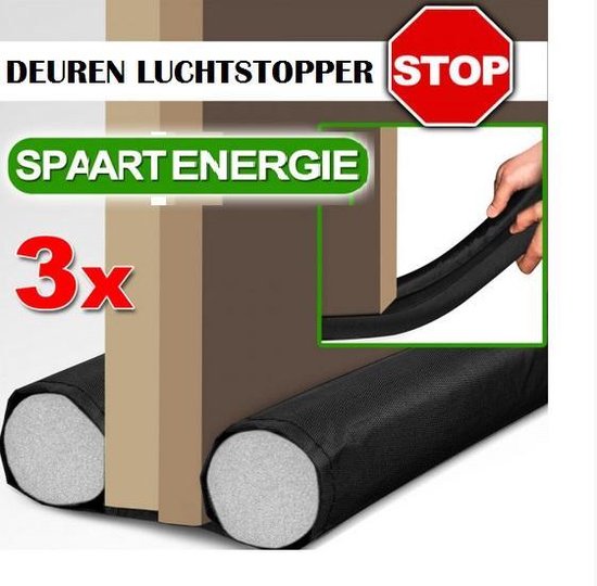 Deuren Tochtstoppers – Deur tochtstopper – 92 cm lang – (set van 3)