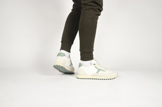 Blackstone Scoria Legend Sneakers - Wit/Groen - Maat 44