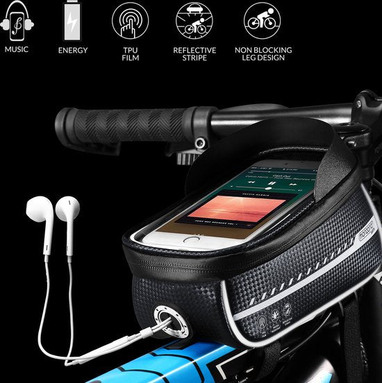 Monzana Frametas – Waterdicht – Reflecterend – TPU Touchscreen - Titaan