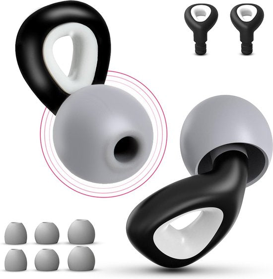 MR. PANACHE Oordoppen - Oordopjes Slapen - Anti-Snurk - Festival Earplugs - Slaapoordoppen - Geluidsdempende Oordopjes - Sleep Plugs - Gehoorbescherming - BPA vrije Siliconen - Hoge Geluidsdemping (26dB) - Zwart