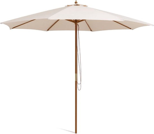 Coast Terrasparasol - Hout - Beige - 300x300x262cm