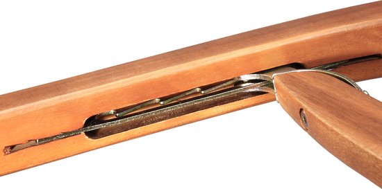 Casaria Ligstoel Queen Mary – Acaciahout 169x54x95cm - Bruin