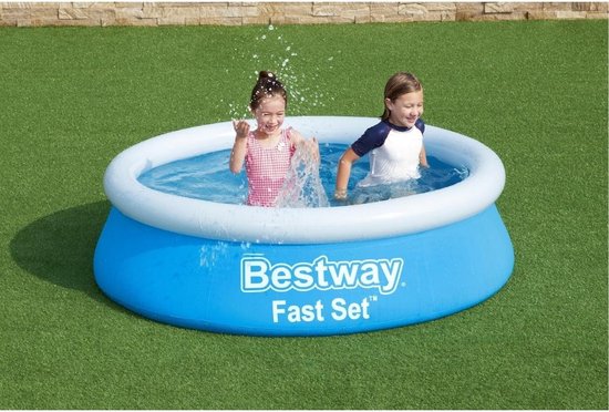 Bestway Kinderzwembad - Ø 183 cm - Model 57392 - Opblaasbare Rand