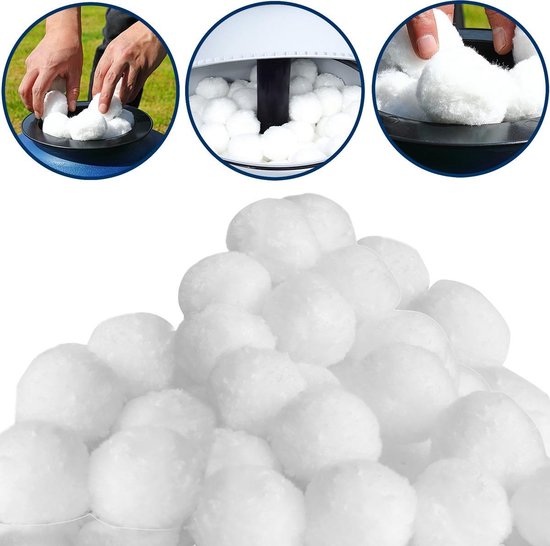 Monzana Zandfilterpomp Filterballen - 1400g 50 mm - Wit