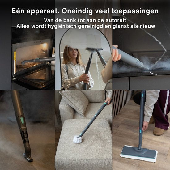 Achaté Stoomreiniger PRO – Krachtige Reinigingsmachine voor Tapijt, Vloer en Vlekken – Doodt 99,9% van Bacteriën