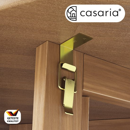 Casaria Statafel \\u2013 Acaciahout Inklapbaar 110cm Hoog \\u2013 Rond \\u00d880 cm