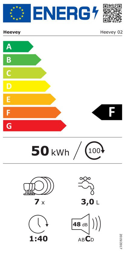 Heevey Mini Vaatwasser - Vrijstaande vaatwasser - Campingvaatwasser - 5 Wasprogramma's - Afwas - Sterilisatiesysteem - Droogfunctie 75°C