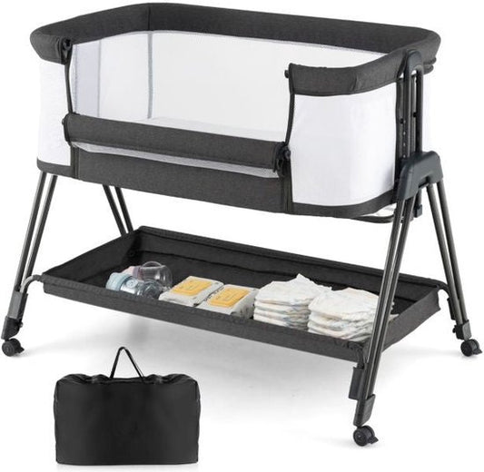 Coast Babybed - Opvouwbaar - Reiswieg - Max. 9 kg - Zwart