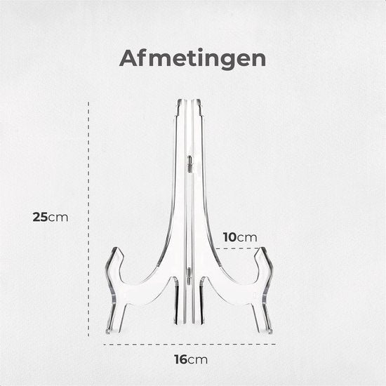 Luft - Bordenstandaard - Display - Transparant - Houder - Sierborden - Boeken - Hanger - Borden - Rek - Keukenkast