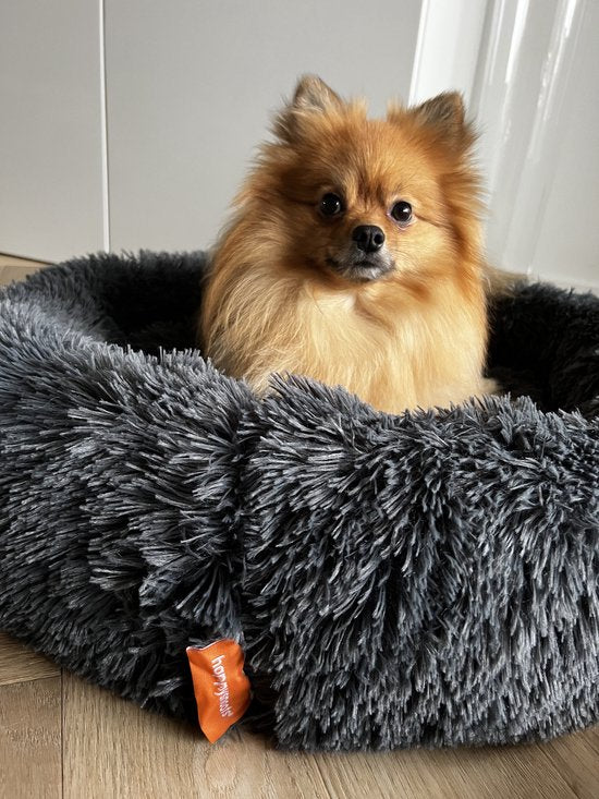 Happysnoots Donut Hondenmand 100cm - Bruin Hondenbed - Dog Bed - Wasbaar Hondenkussen