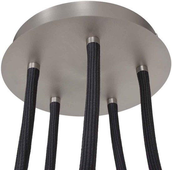 Plafondlamp Turound 3375ST – stalen designlamp met glas, LED, dimbaar, 91,5 cm, Steinhauer