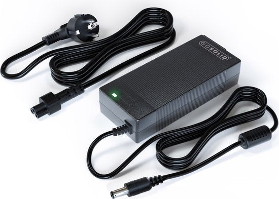 GO SOLID! ® Elektrische fietsoplader – 2A – 42V – 5.5 x 2.1 mm plug