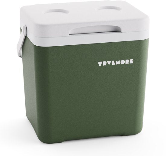 TRVLMORE Koelbox 14L - Frigobox - Inclusief Koelelement - Koelbox Klein - Groen