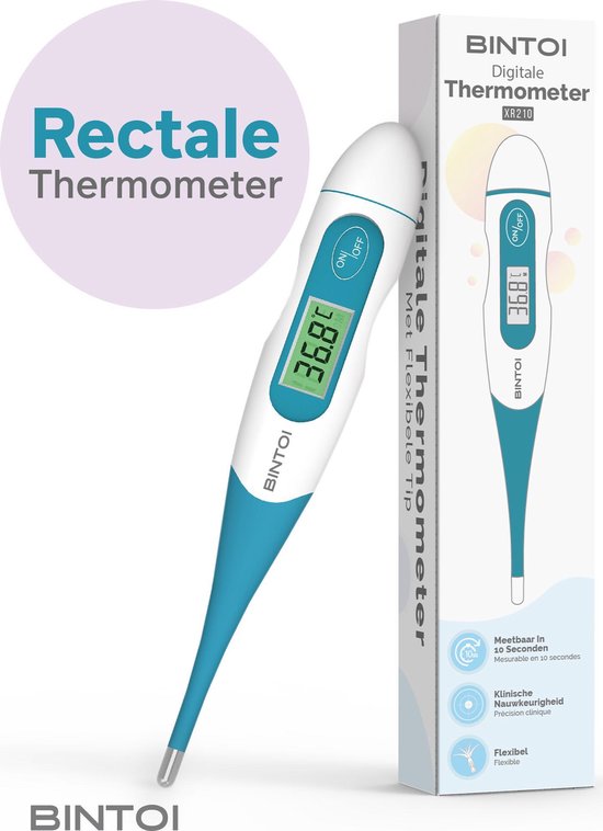 Digitale Koortsthermometer – Snelle & Nauwkeurige Meting – Voor Kinderen & Volwassenen – Bintoi XR210