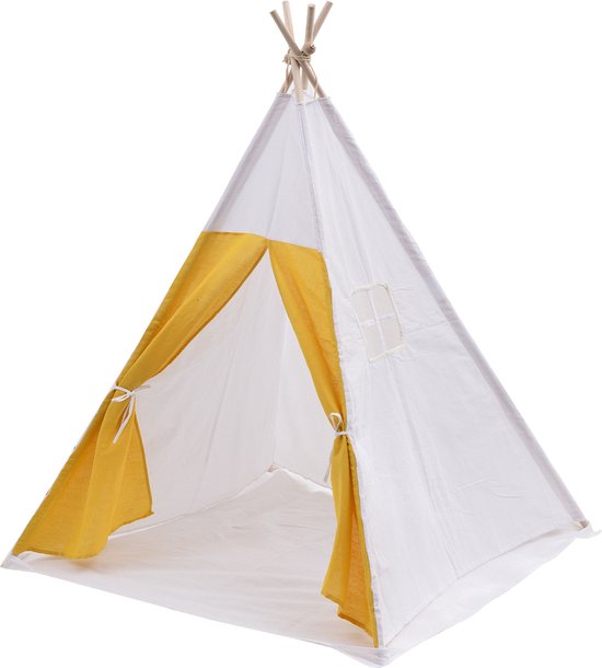 Tipi tent Floortje - speeltent wigwam - met vloer kussen
